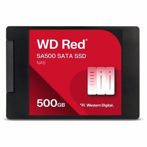 WD Red SA500 WDS500G1R0A 500 GB Solid State Drive - 2.5" Internal - SATA (SATA/600) - NAS Device Supported - 350 TB TBW - 