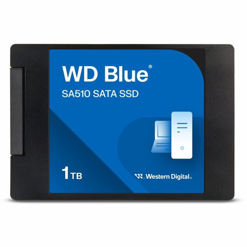 WD Blue SA510 WDS100T3B0A 1 TB Solid State Drive - 2.5" Internal - SATA - Desktop PC, Notebook Device Supported - 400 TB T