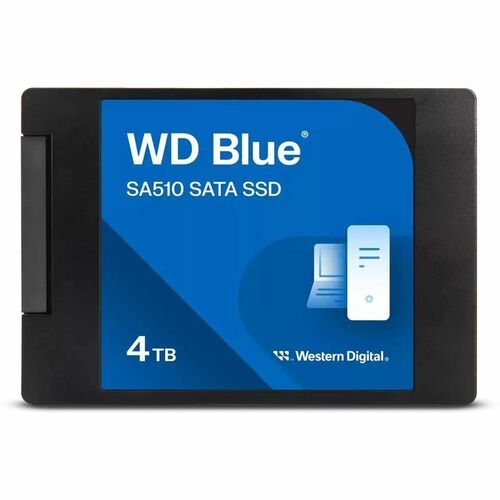 WD Blue SA510 WDS400T3B0A-00C7K0 4 TB Unidade de estado sólido - 2,5" Interno - SATA (SATA/600) - PC Secretária, Notebook 