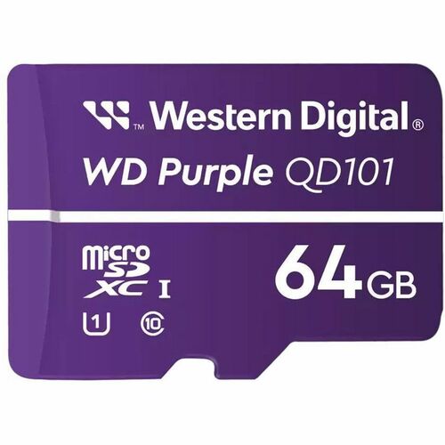 WD Purple 64 GB Classe 10/SUS-I (U1) microSDXC