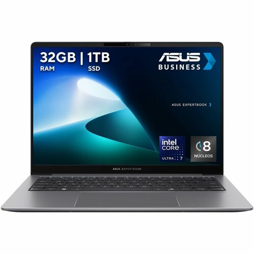 Laptop ASUSExpertBook P5 P5405CSA, 14" Pulgadas, FHD, Intel Core ULTRA 7 258V, Windows 11 Pro, Wi-Fi 6+ Bluetooth 5.3, 32G