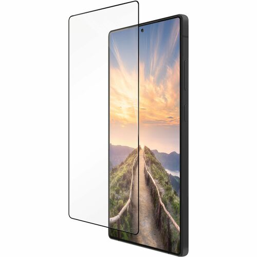 dbramante1928 ApS eco-shield 9H Plastic Screen Protector for Galaxy S25+ - Black Edge - For AMOLED Smartphone - Anti-micro