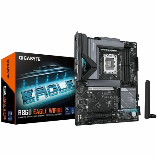 GIGABYTE Ultra Durable B860 EAGLE WIFI6E Gaming Desktop Motherboard - Intel B860 Chipset - Socket LGA-1851 - ATX - Core Ul