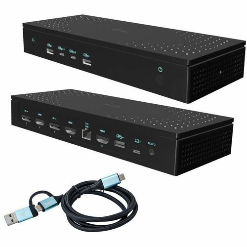 i-tec Universal 13 Port(s) USB Type C Docking Station for Tablet, Smartphone, Microphone, Monitor, Notebook - Charging Cap