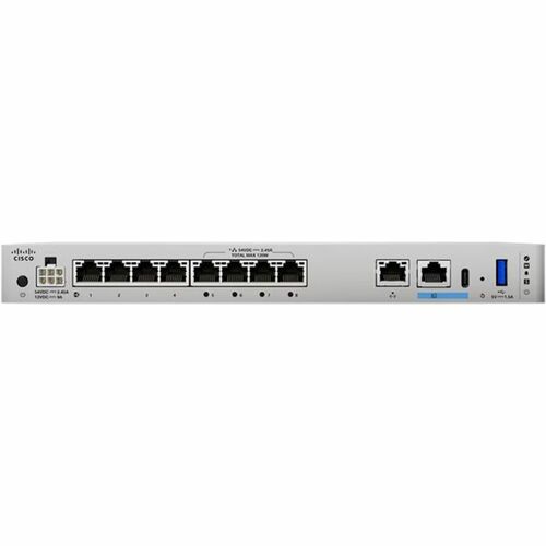 Cisco Secure 1210CP Network Security/Firewall Appliance - Centralized Management - 8 Port - 10/100/1000Base-T - Gigabit Et