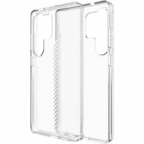 ZAGG Luxe Case for Samsung Galaxy S25 Ultra Smartphone - Ripple Pattern - Clear - Drop Resistant, Bacterial Resistant, Odo