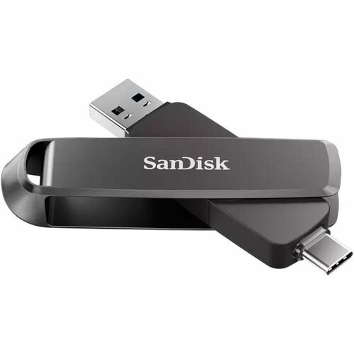 SanDisk Extreme PRO SDDDE1-512G-G46 512 GB USB 3.2 (Gen 2) Type C Rugged Flash Drive - 128-bit AES - 1000 MB/s Read Speed 
