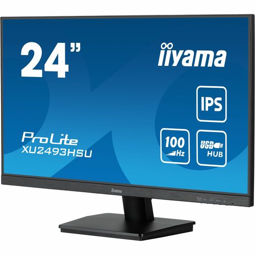 iiyama ProLite XU2493HSU-B7 24 Zoll Class Full HD LED-Monitor - 16:9 Format - Mattschwarz - 60,5 cm (23,8 Zoll) Viewable -