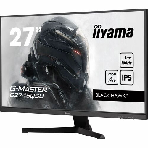 iiyama G-MASTER Black Hawk G2745QSU-B2 27 Zoll Class WQHD Gaming-LED-Monitor - 16:9 Format - Mattschwarz - 68,6 cm (27 Zol