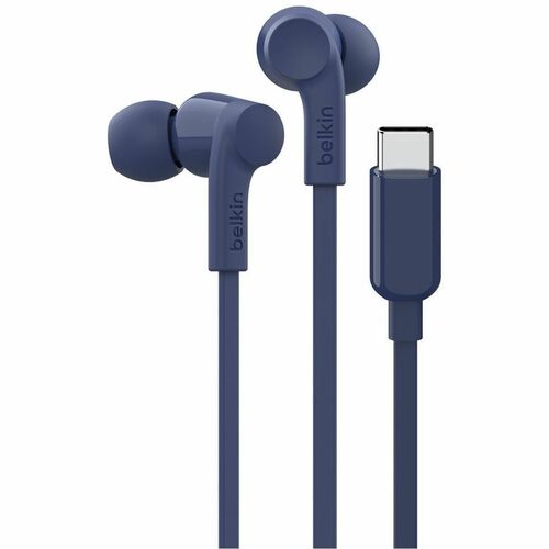 Belkin SOUNDFORM Kabel Ohrhörer Stereo Ohrhörerset - Blau - Binaural - In-Ear - Host-Schnittstelle: USB-Typ C