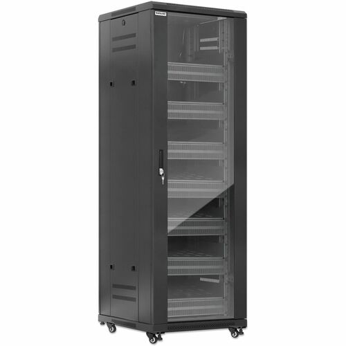 Gabinete 19"" Pro Line con extractores de aire, 38U, Frente de 600 mm, unidad de ventilación con dos extractores de aire i