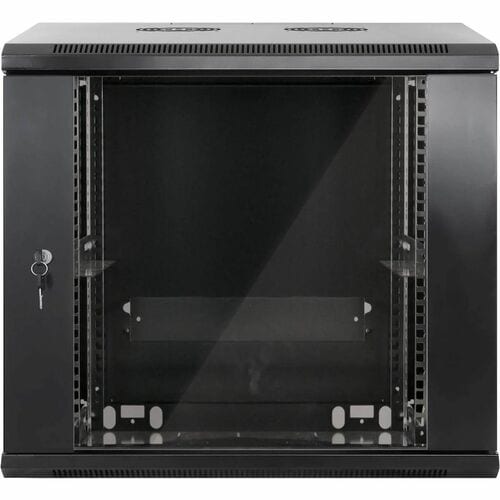 Intellinet 9u Montaje En Pared Gabinete Cerrado Armario De Bastidor Para Conmutador Lan, Panel De Conexión - 482.60mm Ancho Del Rack X 519mm Profundidad Del Rack - Negro - Vidrio Templado, Spcc, Acero Laminado En Frío, Metal Galvanizado - 60kg Capacidad Máxima De Peso - 60kg Capacidad De Peso Estático - 3año(s) Garantía