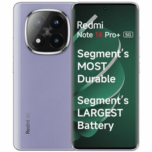 Redmi Note 14 Pro+ 5G 512 GB Smartphone - 16.8 cm (6.6") CrystalRes AMOLED 1.5K 2712 x 1220 - Octa-core (Cortex A720Single