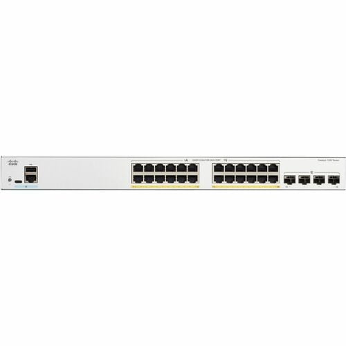 Cisco Catalyst 1200 C1200-24T-4G 24 Ports Manageable Ethernet Switch - 10 Gigabit Ethernet - 10/100/1000Base-T, 10GBase-X 