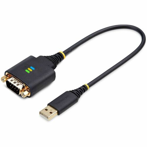 StarTech.com 1P1FFC-USB-SERIAL. Produktfarbe: Schwarz, Kabellänge: 0,3 m, Anschluss 1: USB Typ-A. Quantity per pack: 1 Stü