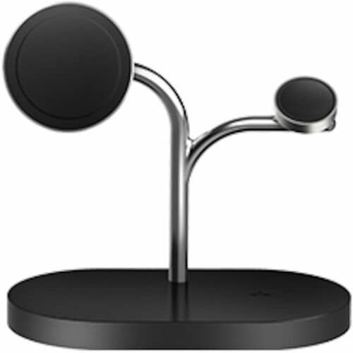 Samsung Induction Charger - Black, Silver - For Smartphone, Smartwatch, Earbud, Smart Ring, Headset - 15.1 V DC Input - 1.