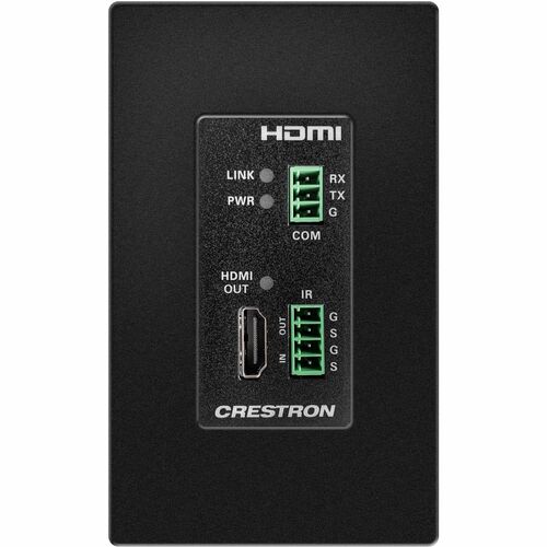 Crestron Essentials HD-RXC-4KZ-101-1G-B Video Extender Receiver - Wired - 70 m Range - 1 x Network (RJ-45) - 1 x HDMI Out 