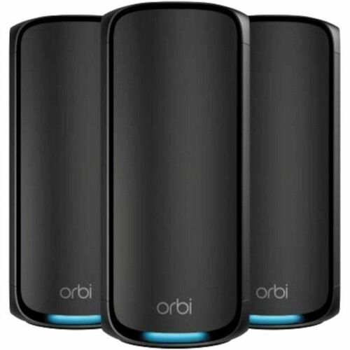 Netgear Orbi RBE973SB Wi-Fi 7 IEEE 802.11be Ethernet Drahtlos Router - Quadband - 2,40 GHz ISM-Band - 6 GHz UNII-Band - 3,