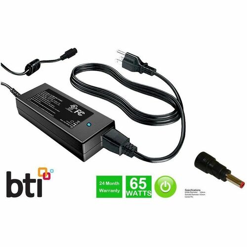 BTI 492-BDBZ-BTI 19V 65W AC ADAPTER DELL INSPIRON 14 3000 (3480), 14 3000 (3481), 14 3000 (3490), 14 3000 (3493), 14 5000 
