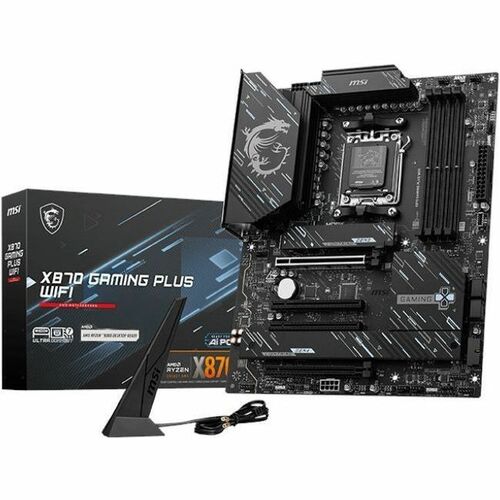 MSI X870 GAMING PLUS WIFI Gaming Desktop Motherboard - AMD X870 Chipset - Socket AM5 - ATX - Ryzen 9, Ryzen 8, Ryzen 7 Pro