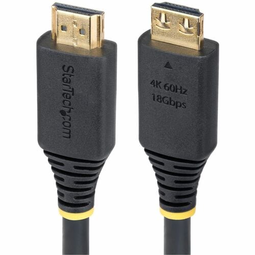 StarTech.com 1.83 m HDMI A/V Cable - 1 - Cable for TV, Workstation - First End: 1 x HDMI 2.0 Digital Audio/Video - Male - 