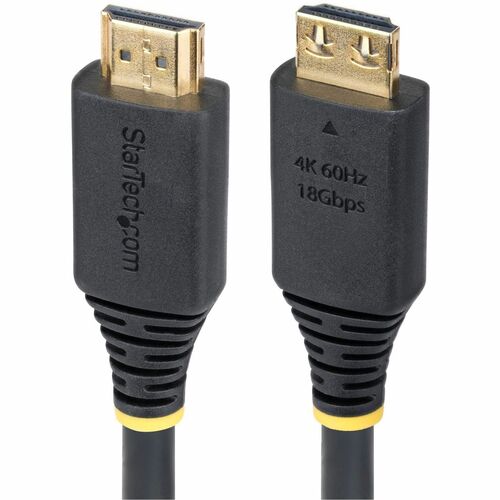StarTech.com 3.05 m HDMI A/V Cable - 1 - Cable for TV, Workstation - First End: 1 x HDMI 2.0 Digital Audio/Video - Male - 