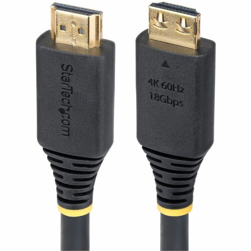 StarTech.com 4.57 m HDMI A/V Cable - 1 - Cable for TV, Workstation - First End: 1 x HDMI 2.0 Digital Audio/Video - Male - 