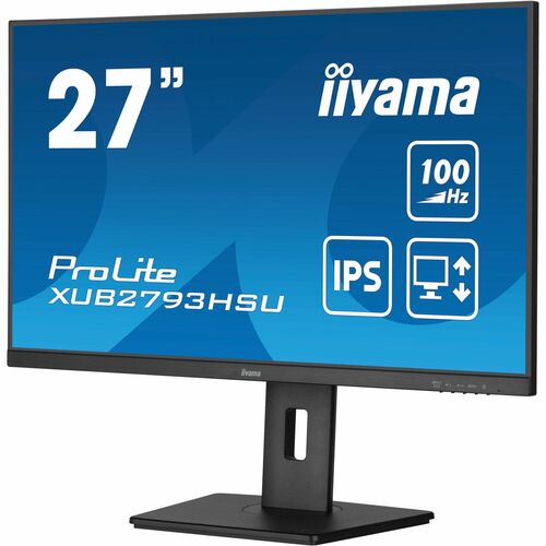 iiyama ProLite XUB2793HSU-B7 27 Zoll Class Full HD LED-Monitor - 16:9 Format - Mattschwarz - 68,6 cm (27 Zoll) Viewable - 