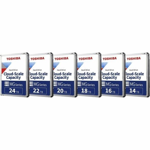 Toshiba Festplatte - 3,5" Intern - 24 TB - SATA - Conventional Magnetic Recording (CMR) Method - Data Center, Videoüberwac