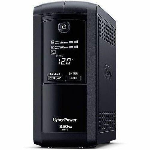 UPS de línea interactiva CyberPower CP850AVRLCDA - 850VA/510W - Torre - AVR - 8Hora(s) Recharge - 3Minuto(s) Stand-by - 12
