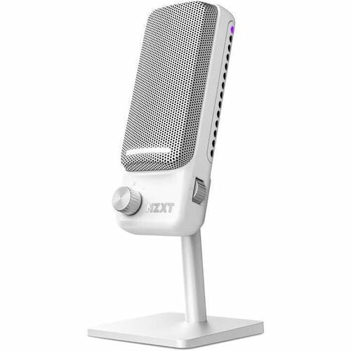 NZXT Capsule Elite AP-PUMIC-W1 Wired Condenser Microphone for Voice, Gaming, Live Streaming, Speech - Matte White - 2 m - 