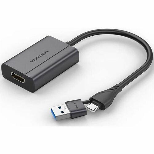 Vention ACY A/V Adapter - 1 x USB Type C - Male, 1 x USB Type C - Female, 1 x USB Type A - Male - 1 x HDMI Digital Audio/V