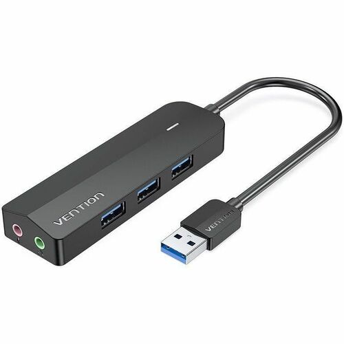 Vention USB Hub - USB 2.0 - 640 MB/s - Headset, Microphone, Hard Drive, Desktop, Portable Speaker, Flash Drive - Portable 