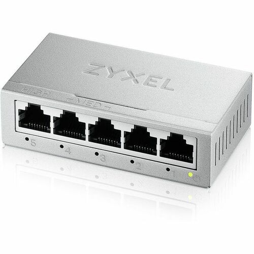 Commutateur Ethernet ZYXEL GS-105B v5 5 Ports - Gigabit Ethernet - 100/1000Base-T - 2 Couche supportée - 2,99 W Power Cons