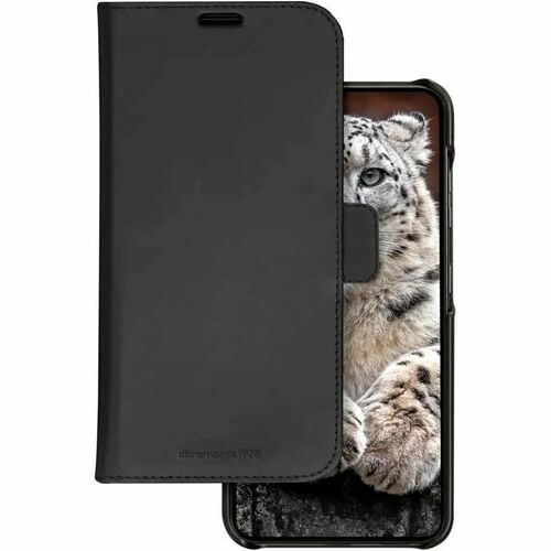 dbramante1928 ApS Lynge Carrying Case (Wallet) Samsung Galaxy S23 FE Smartphone - Black - Full Grain Leather Body