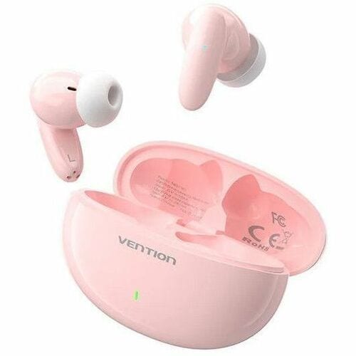 Vention NBF True Wireless Earbud Stereo Earset - Pink - Binaural - In-ear - 1000 cm - Bluetooth - 32 Ohm - 20 Hz to 20 kHz