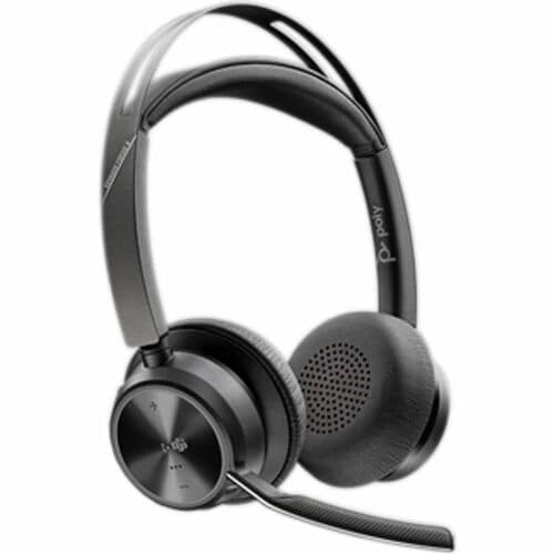 Poly Voyager Focus 2 Com fios/sem fios Headset, Na orelha Estéreo Fone de ouvido - Preto - Microsoft Teams Certification -