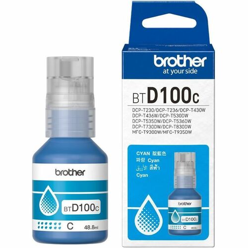 Botella de recarga de tinta Brother BTD100C - Azul ciánico - Inyección de tinta - 48,8 ml