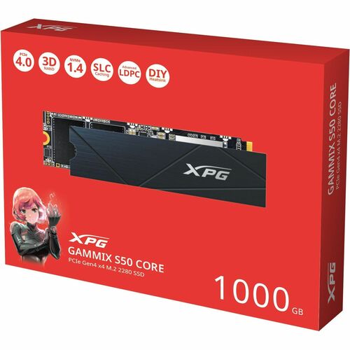 Unidad de estado sólido XPG GAMMIX S50 CORE SGAMMIXS50C-1000G-CS - M.2 2280 Interno - 1000GB - PCI Express NVMe (PCI Expre