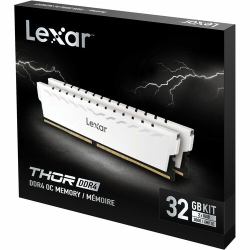 Lexar THOR RAM Module for Desktop PC - 32 GB (2 x 16GB) - DDR4-3600/PC4-28800 DDR4 SDRAM - 3600 MHz - CL16 - 1.35 V - Unbu