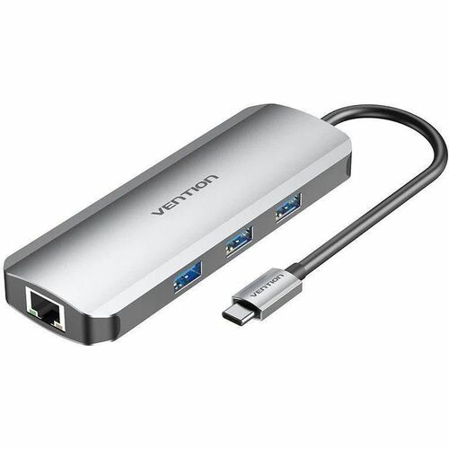 Vention TOKHB USB Type C Docking Station for Notebook, Monitor, Gaming Console, Memory Card Reader - Charging Capability -