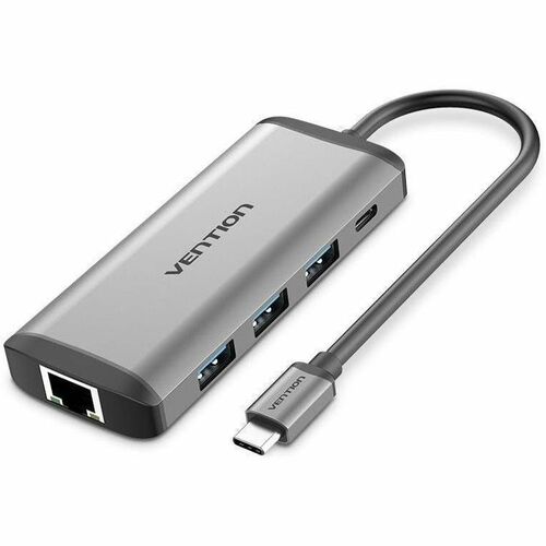 Vention CNDHB USB Type C Docking Station for TV, MacBook - Charging Capability - Memory Card Reader - SD - Portable - 4K U