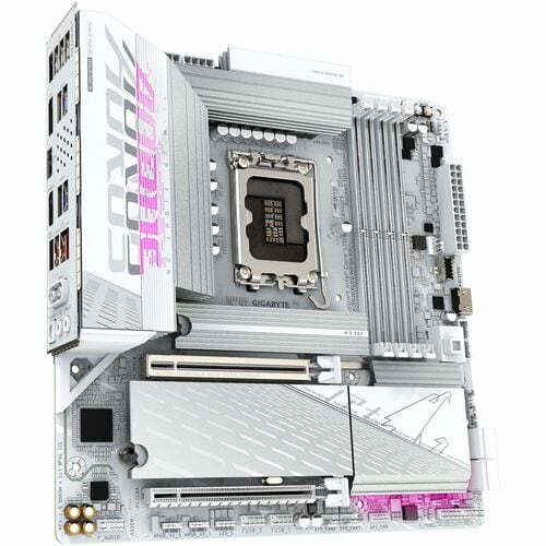 GIGABYTE Ultra Durable B860M AORUS ELITE WIFI6E ICE Gaming Desktop Motherboard - Intel B860 Chipset - Socket LGA-1851 - Mi