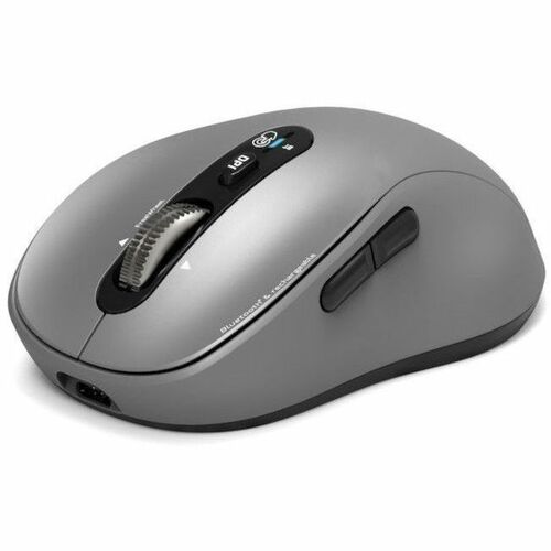 Port Connect EXPERT Mouse - Bluetooth/Radio Frequency - Optical - 6 Button(s) - Grey - Wireless - 2.40 GHz - Rechargeable 