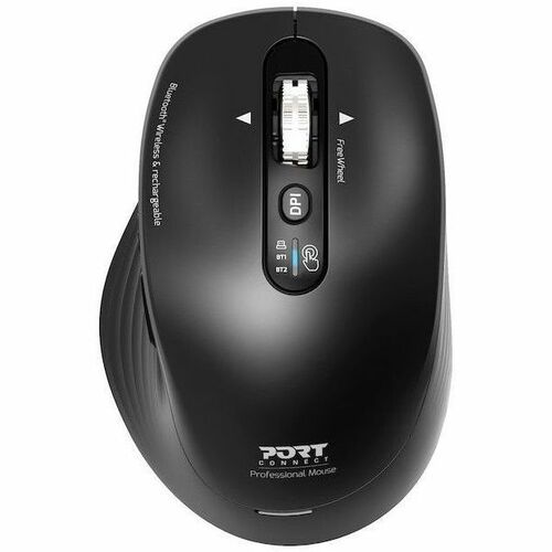 Port BUSINESS Mouse - Bluetooth/Radio Frequency - USB Type A - Optical - 6 Button(s) - 6 Programmable Button(s) - Wireless