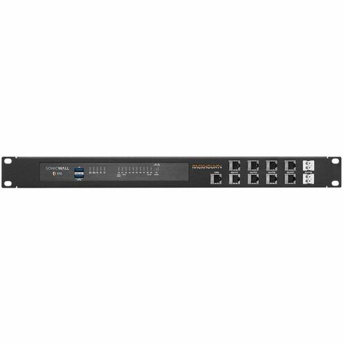 RACKMOUNT.IT Rack Shelf - For Firewall, Power Supply - 1U Rack Height - Rack-mountable - Jet Black