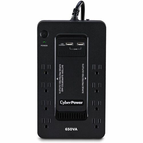 UPS Standby CyberPower - 650VA/360W - Compacto - 8Hora(s) Recharge - 2Minuto(s) Stand-by - 120 V AC Entrada - 120 V AC Sal