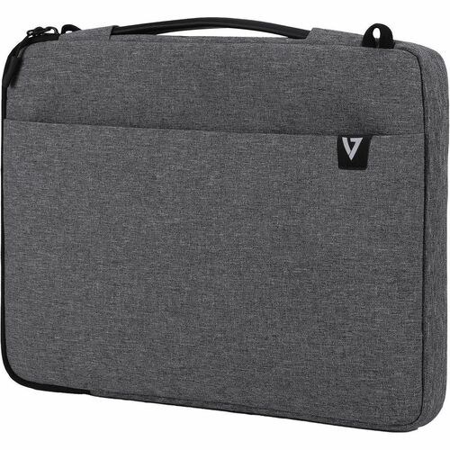 V7 CSE14-ECO Tasche (Sleeve) für 35,6 cm (14 Zoll) bis 35,8 cm (14,1 Zoll) Notebook - Grau - Polyethylenterephthalat (PET)