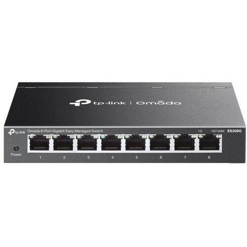 Switch Ethernet TP-Link Omada ES208G 8 Porte Gestibile - Gigabit Ethernet - 10/100/1000Base-T - 2,70 W Consumo energetico 