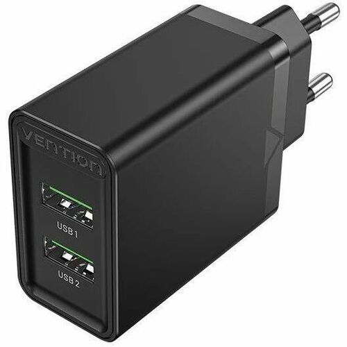 Vention 18 W AC Adapter - Box - Universal Adapter - 2 USB - For Smartphone, iPhone - 120 V AC, 230 V AC Input - 3.6 V DC, 